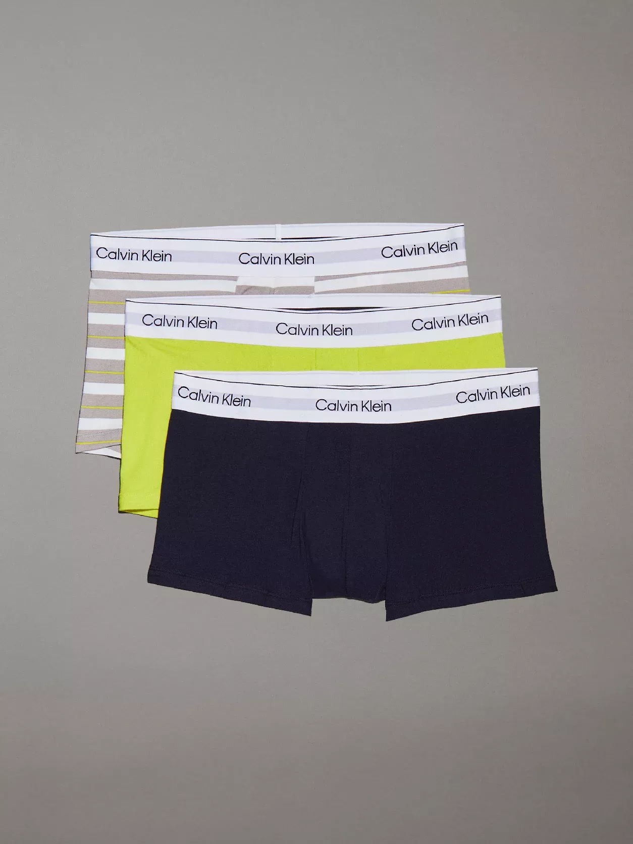 3 Pack Low Rise Trunks - Icon Cotton Stretch